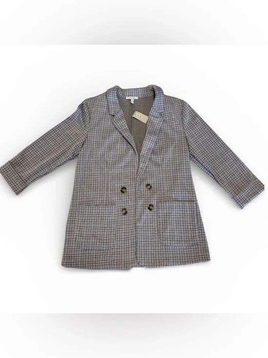 Maurices Plaid Blazer - Gray & Blue - Picture 1 of 5